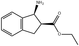 1H-Indene-2-carboxylicacid,1-amino-2,3-dihydro-,ethylester,(1S,2S)-(9CI) Struktur