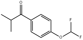 1-[4-(difluoromethoxy)phenyl]-2-methylpropan-1-one Struktur