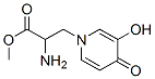 1(4H)-Pyridinepropanoic acid, alpha-amino-3-hydroxy-4-oxo-, methyl ester (9CI) Struktur