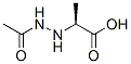 Propanoic acid, 2-(2-acetylhydrazino)-, (S)- (9CI) Struktur