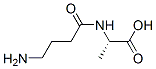 Alanine,  N-(4-amino-1-oxobutyl)- Struktur