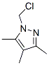 1H-Pyrazole,  1-(chloromethyl)-3,4,5-trimethyl- Struktur