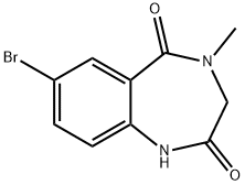 7-BROMO-4-METHYL-3,4-DIHYDRO-1H-BENZO[E][1,4]DIAZEPINE-2,5-DIONE Struktur