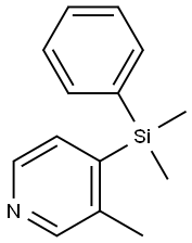 Pyridine, 4-(dimethylphenylsilyl)-3-methyl- (9CI) Struktur