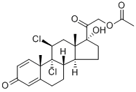 DICHLORISONE ACETATE Struktur