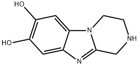 Pyrazino[1,2-a]benzimidazole-7,8-diol, 1,2,3,4-tetrahydro- (9CI) Struktur