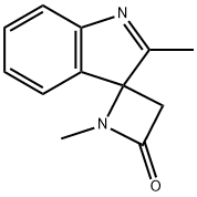 Spiro[azetidine-2,3-[3H]indol]-4-one, 1,2-dimethyl- (9CI) Struktur