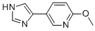 5-(1H-IMIDAZOL-4-YL)-2-METHOXY-PYRIDINE Struktur