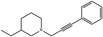 Piperidine, 3-ethyl-1-(3-phenyl-2-propynyl)- (9CI) Struktur