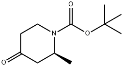 (2S)-2-Methyl-4-oxo-piperidine-1-carboxylic acid tert-butyl ester Struktur