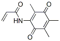 2-Propenamide, N-(2,4,5-trimethyl-3,6-dioxo-1,4-cyclohexadien-1-yl)- (9CI) Struktur