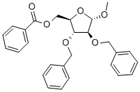 METHYL TRI-O-BENZYL-ALPHA-D-ARABINOFURANOSIDE Struktur