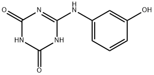 1,3,5-Triazine-2,4(1H,3H)-dione, 6-[(3-hydroxyphenyl)amino]- (9CI) Struktur