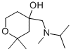 2H-Pyran-4-ol,tetrahydro-2,2-dimethyl-4-[[methyl(1-methylethyl)amino]methyl]-(9CI) Struktur