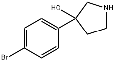 3-(4-BROMOPHENYL)-3-PYRROLIDINOL Struktur