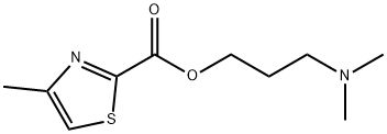 2-Thiazolecarboxylicacid,4-methyl-,3-(dimethylamino)propylester(9CI) Struktur