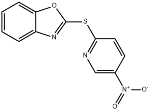 2-(5-Nitro-pyridin-2-ylsulfanyl)-benzooxazole Struktur