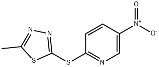 2-(5-Methyl-[1,3,4]thiadiazol-2-ylsulfanyl)-5-nitro-pyridine|