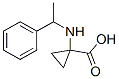 Cyclopropanecarboxylic acid, 1-[(1-phenylethyl)amino]- (9CI) Struktur