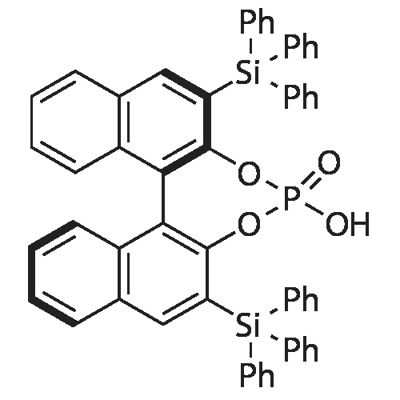 (R)-(-)-3,3'-BIS(TRIPHENYLSILYL)-1,1'-BINAPHTHYL-2,2'-DIYL HYDROGENPHOSPHATE, 95% Struktur