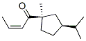 2-Buten-1-one,1-[(1R,3S)-1-methyl-3-(1-methylethyl)cyclopentyl]-,(2Z)-(9CI) Struktur