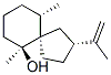 Spiro[4.5]decan-6-ol, 6,10-dimethyl-2-(1-methylethenyl)-, (2R,5R,6S,10S)- (9CI) Struktur