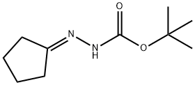 Hydrazinecarboxylic acid, cyclopentylidene-, 1,1-dimethylethyl ester (9CI) Struktur