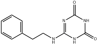 6-Phenethylamino-[1,3,5]triazine-2,4-diol Struktur