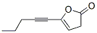 2(3H)-Furanone, 5-(1-pentynyl)- (9CI) Struktur