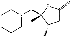 2(3H)-Furanone,dihydro-4,5-dimethyl-5-(1-piperidinylmethyl)-,cis-(9CI) Struktur