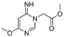 1(6H)-Pyrimidineaceticacid,6-imino-4-methoxy-,methylester(9CI) Struktur