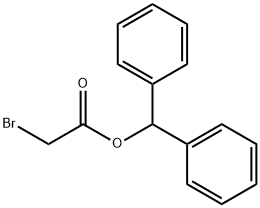 Acetic acid, broMo-, diphenylMethyl ester Struktur