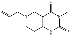 Pyrido[4,3-d]pyrimidine-2,4(1H,3H)-dione, 5,6,7,8-tetrahydro-3-methyl-6-(2-propenyl)- (9CI) Struktur