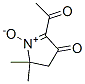 3H-Pyrrol-3-one, 2-acetyl-4,5-dihydro-5,5-dimethyl-, 1-oxide (9CI) Struktur