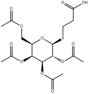 3-[(2,3,4,6-O-Tetraacetyl-b-D-galactopyranosyl)thio]propionoic acid, 95% Struktur