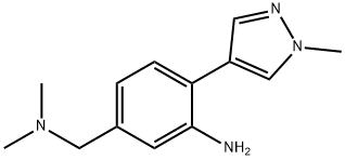 Benzenemethanamine, 3-amino-N,N-dimethyl-4-(1-methyl-1H-pyrazol-4-yl)- (9CI) Struktur