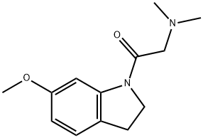 Ethanone, 1-(2,3-dihydro-6-Methoxy-1H-indol-1-yl)-2-(diMethylaMino) Struktur