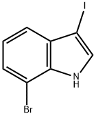 1H-Indole,7-broMo-3-iodo- Struktur