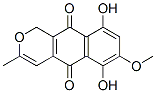 6,9-Dihydroxy-7-methoxy-3-methyl-1H-naphtho[2,3-c]pyran-5,10-dione Struktur