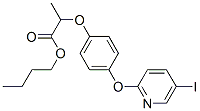 butyl 2-[4-[(5-iodo-2-pyridyl)oxy]phenoxy]propionate Struktur