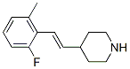 Piperidine, 4-[(1E)-2-(2-fluoro-6-methylphenyl)ethenyl]- (9CI) Struktur