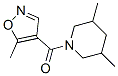 Piperidine, 3,5-dimethyl-1-[(5-methyl-4-isoxazolyl)carbonyl]- (9CI) Struktur