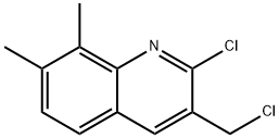 2-CHLORO-3-(CHLOROMETHYL)-7,8-DIMETHYLQUINOLINE Struktur