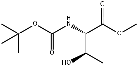 Methyl N-(tert-butoxycarbonyl)-L-threoninate Struktur