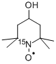 4-HYDROXY-2,2,6,6-TETRAMETHYLPIPERIDINE-1-15N-OXYL Struktur