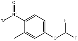 Benzene, 4-(difluoromethoxy)-2-methyl-1-nitro- (9CI) Struktur