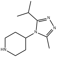 Piperidine, 4-[3-methyl-5-(1-methylethyl)-4H-1,2,4-triazol-4-yl]- (9CI) Struktur