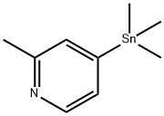 2-METHYL-4-(TRIMETHYLSTANNANYL)PYRIDINE Struktur