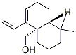 4a(2H)-Naphthalenemethanol,5-ethenyl-1,3,4,7,8,8a-hexahydro-1,1-dimethyl-,(4aS,8aR)-(9CI) Struktur