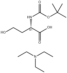 (S)-N-Boc-L-homoserine Triethylammonium Salt Struktur